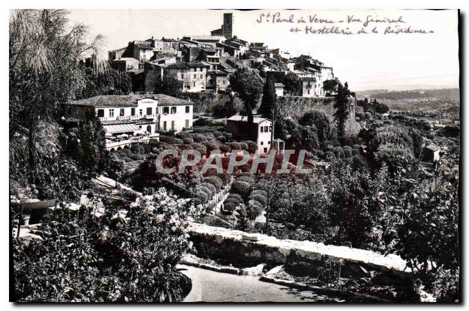 CPM Saint Paul de Vence Vue generale et Hostellerie de la Residence 
