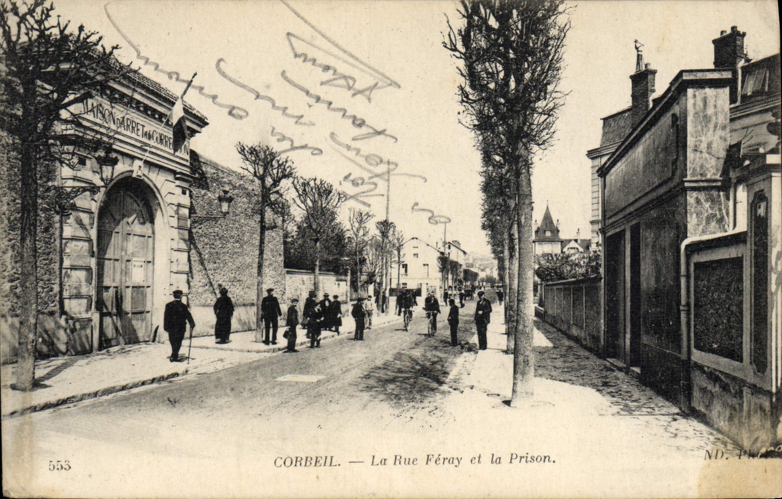 Corbeil — La Rue Féray et la Prison — ND. Photo 5553