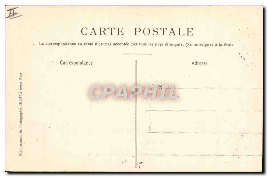 CANNES - Ile Sainte-Marguerite - Prison de Bazaine — Collection Artistique, Édition Guletta, Nice, n°441 — Verso