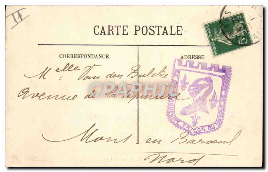 Île Sainte-Marguerite — Prison du Masque de Fer — LL — Reverso