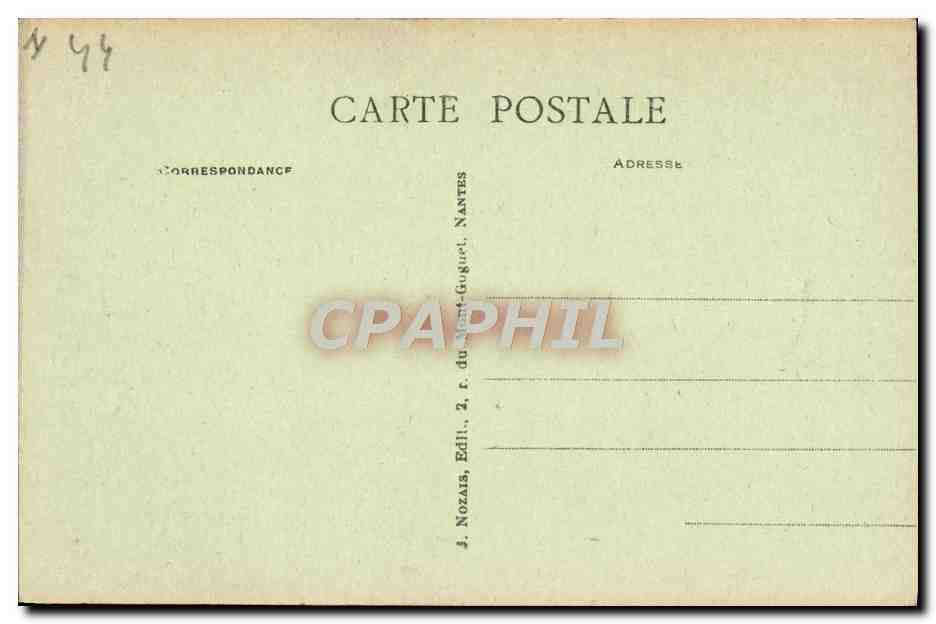 Clisson (L.-Inf.) - Entrée de la Prison du Château — éditeur J. Nozais, Nantes — Verso