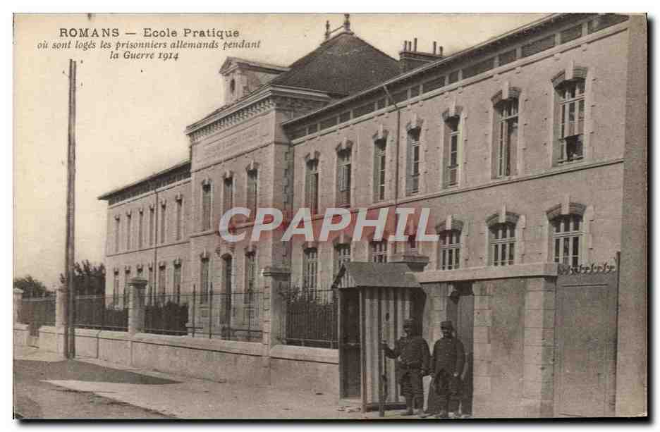 CPA Prison Romans Ecole pratique Militaria