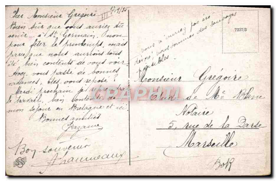 CPA Enfant Trompette — Rückseite