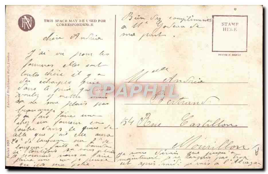 La jeune femme — portrait — Reinthal & Newman, N.Y. — Reverso