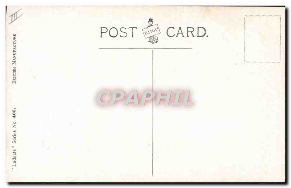 Un policier britannique interroge un enfant nu — E.J. HaC, Ludgate Series No. 406 — Rückseite