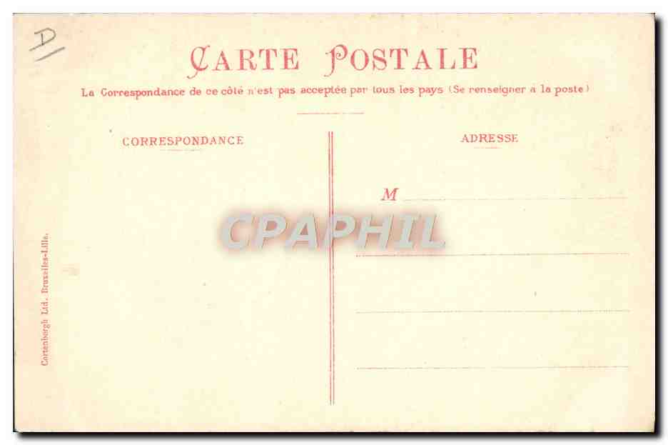 Chocolaterie-Confiserie Antoine — Fabrication des bonbons suisses et anglais — Correnborgh Ltd. Bruxelles-Lille — Verso