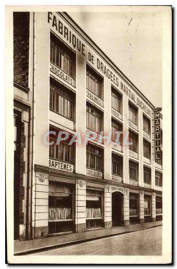 CPA Paris La fabrique de dragees Martial Rue Planchat 