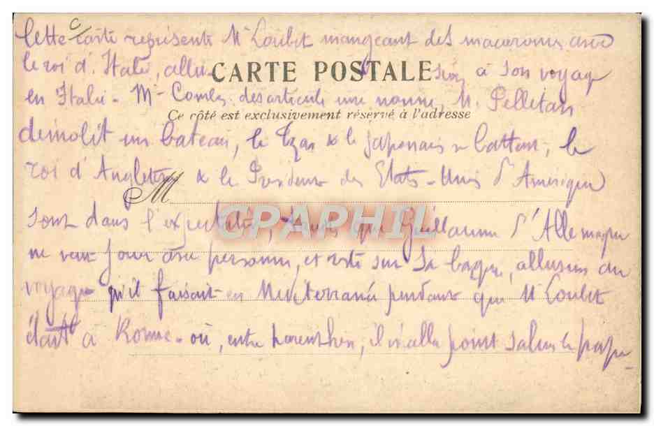 CPA Spectacle du Joux Nicolas II Russie Russia Militaria — Rückseite