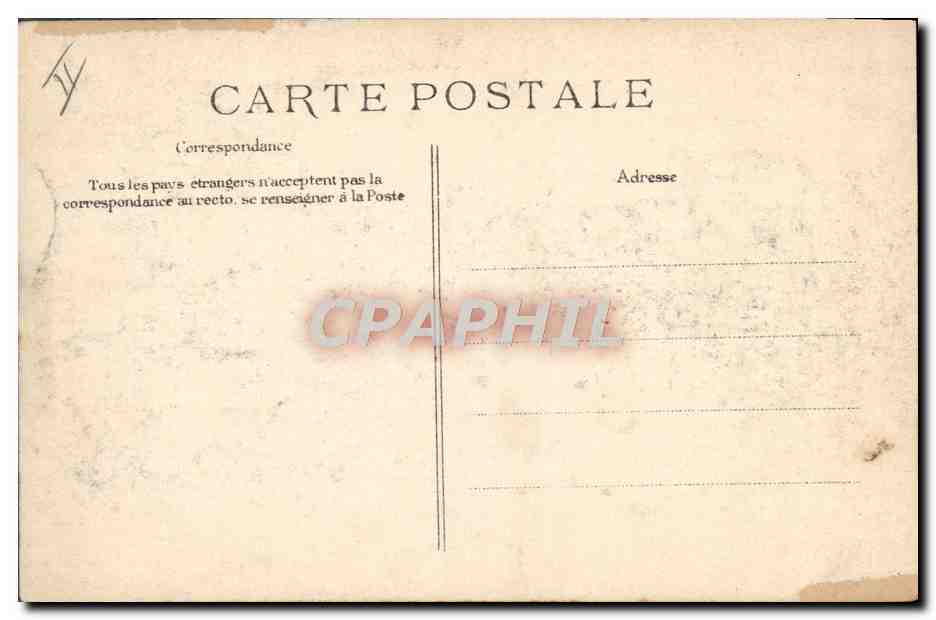 CPA Inondations de 1910 Maisons Alfort Vue prise de la gare Publicite Cusenier — Verso