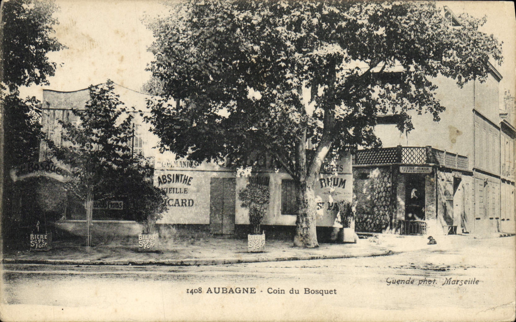 CPA Aubagne Coin du bosquet Absinthe 