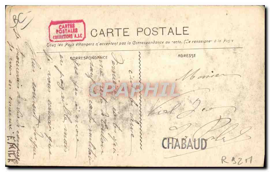 CPA Aubagne Coin du bosquet Absinthe  — Verso