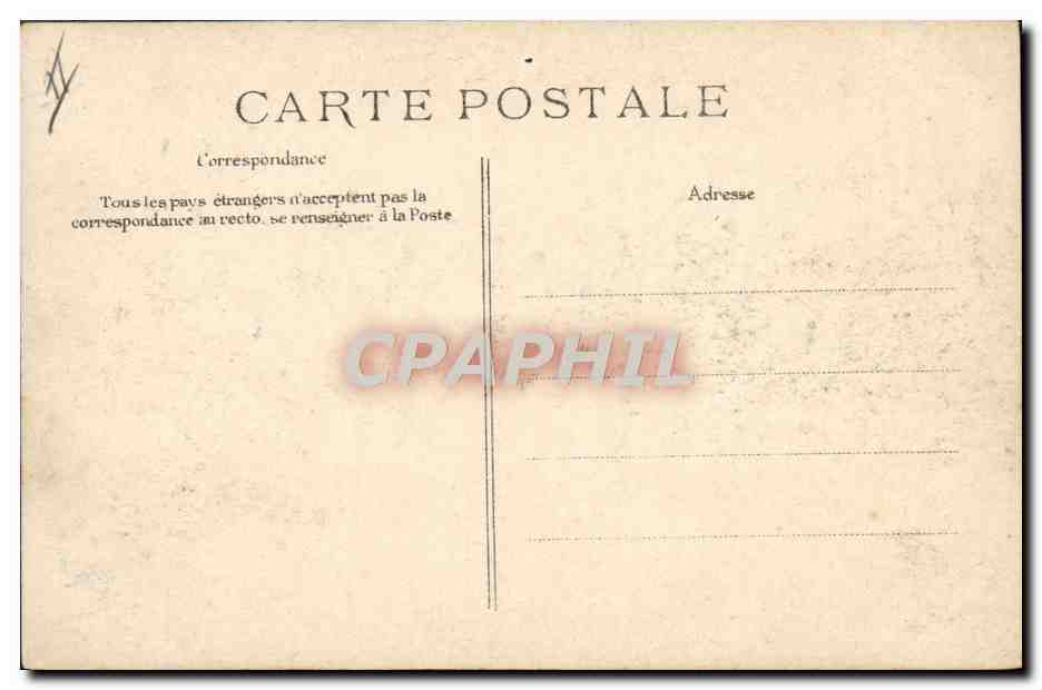 CPA Maisons Alfort Vue prise de la gare Inondations 1910 Publicite Cusenier  — Verso