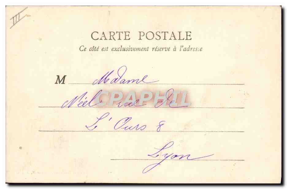 CPA Bordeaux La rue Sainte Catherine La place Saint Projet Publicite Cusenier  — Verso