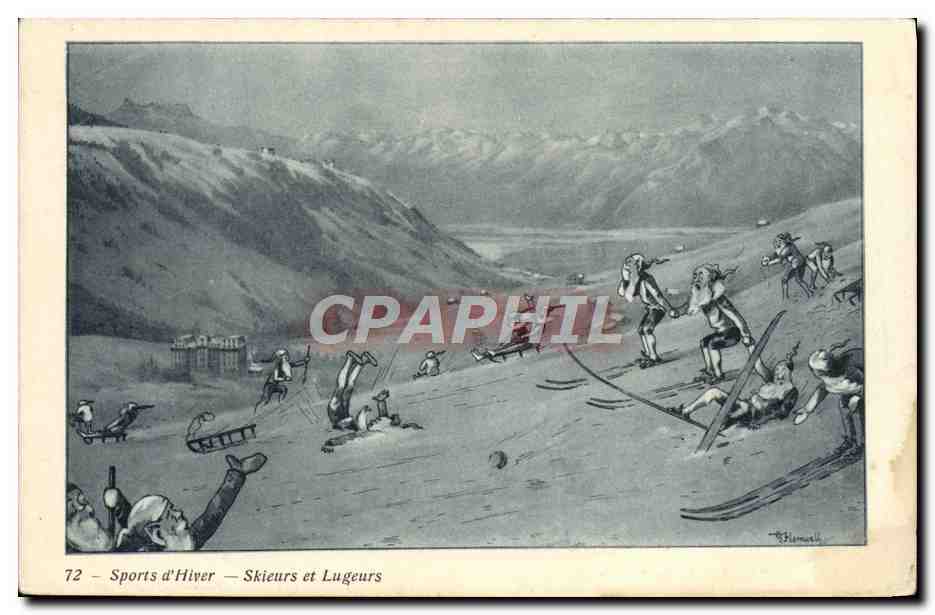 Sports d'Hiver — Skieurs et Lugeurs — B. Hemwall — n°72