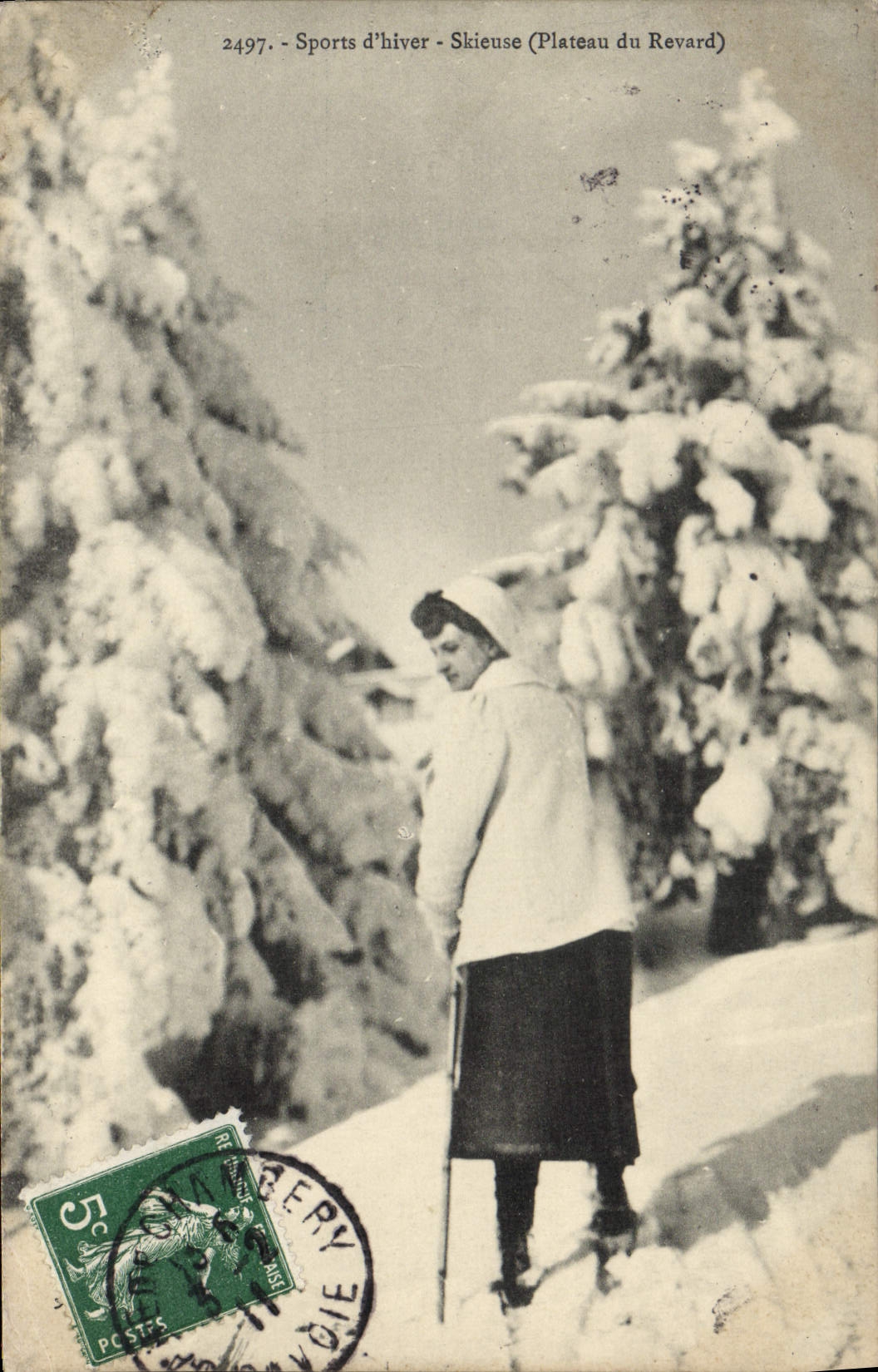 Skieuse (Plateau du Revard) — Sports d'hiver — n° 2497 — éditeur Gery
