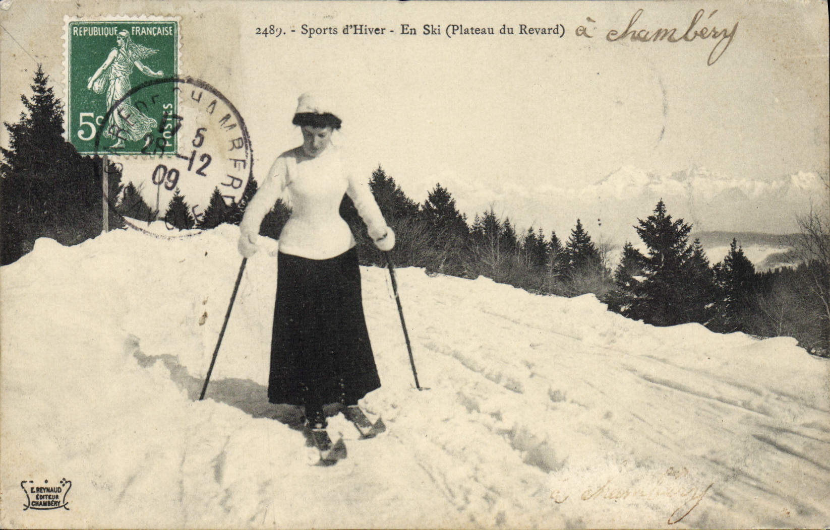 Ski sur le Plateau du Revard — Chambéry — E. Reynaud Éditeur