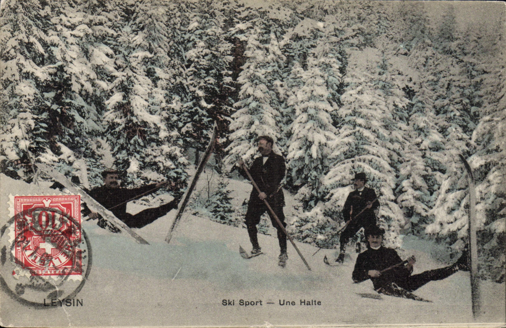 CPA Sports d'hiver Ski Une halte Suisse