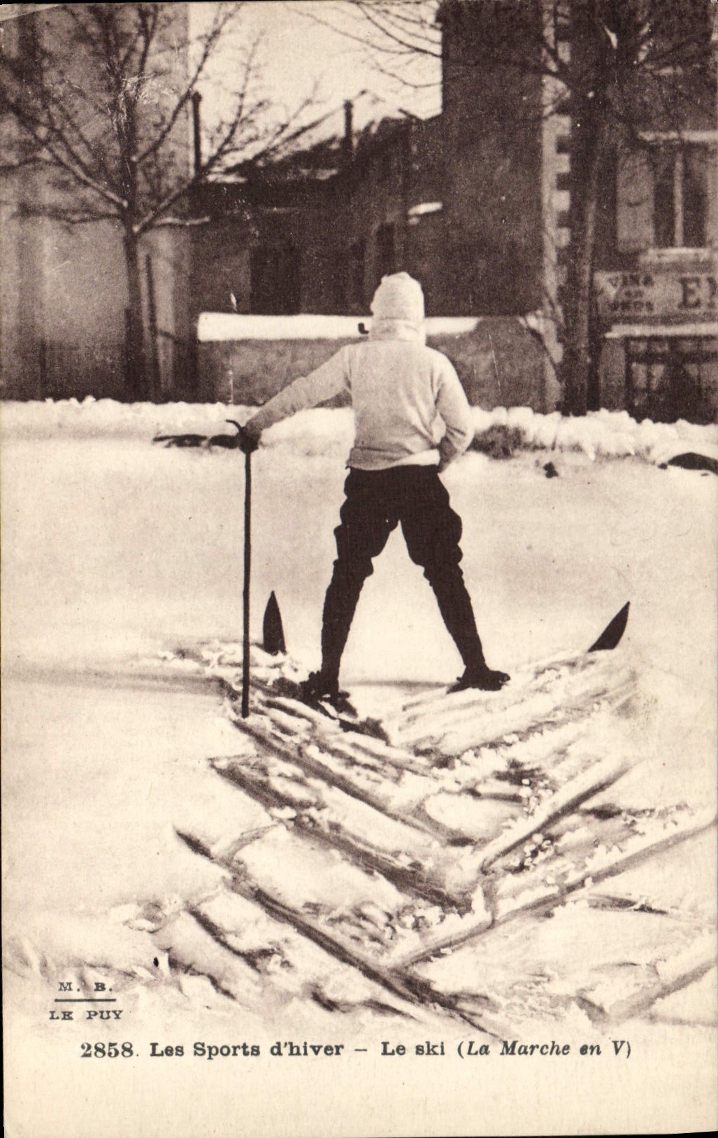 Le Puy — Winter-Sport — Skifahren (La Marche en V) — M. B. — Nr. 2858