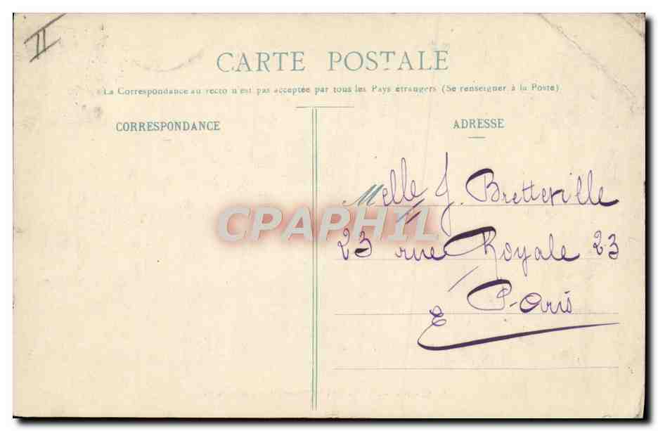 Cauterets l'Hiver — Concours de Skis — C.C. 109 — Verso