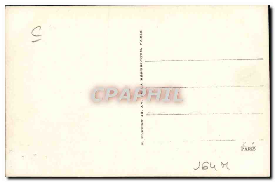 CPA Train Locomotive Machine tender 0306 Compagnie Orleans Chulons — Verso