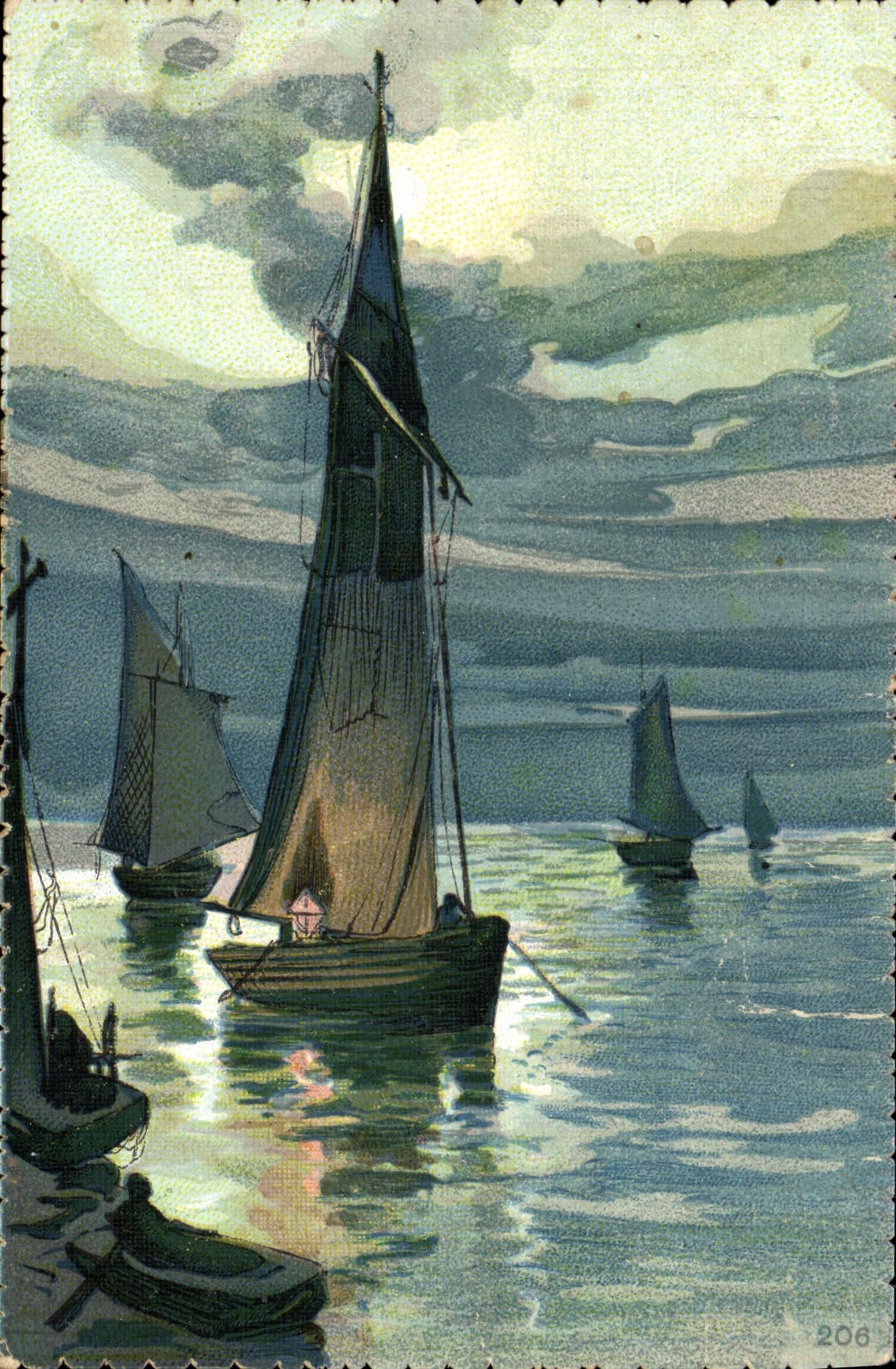 CPA Bateau Voilier