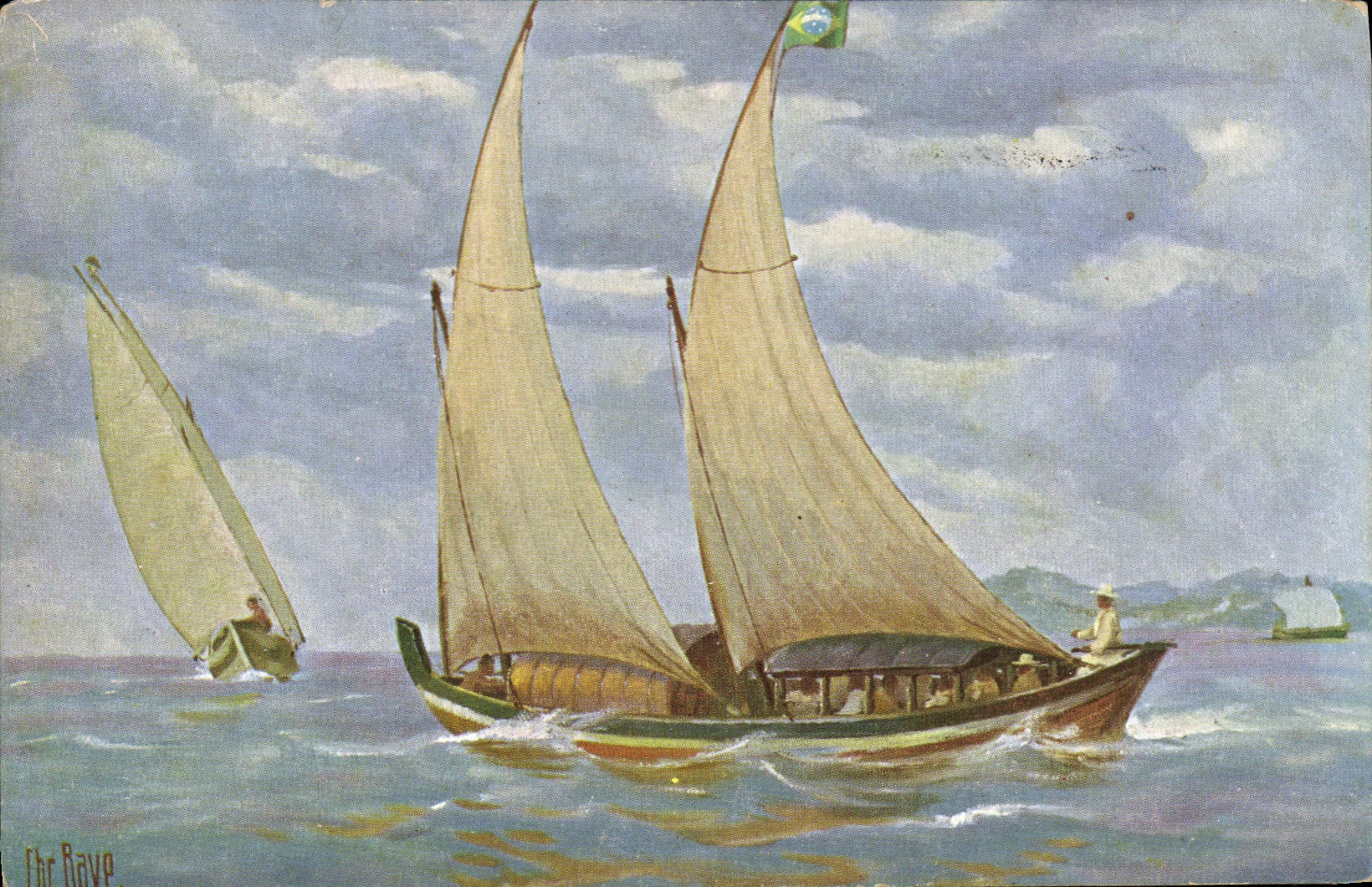 Bateaux à voile brésiliens — Marine-Galerie, n° 114 — éditeur non visible