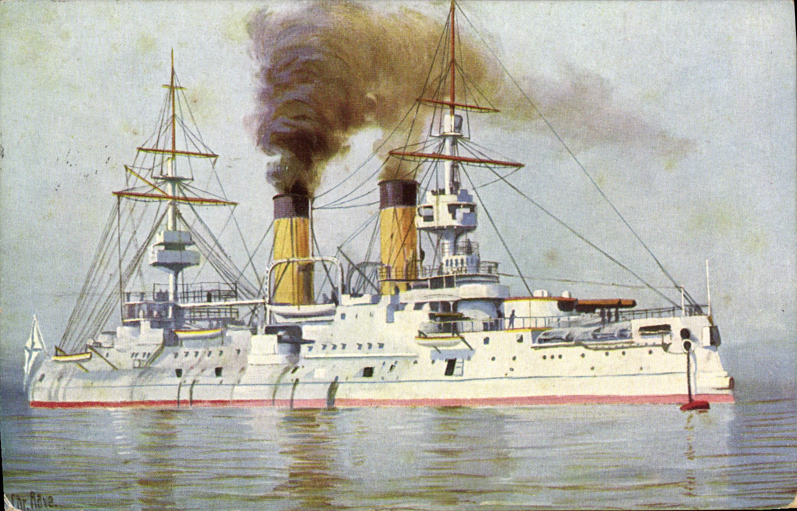 Bourbaki — Bateau de guerre russe — Marine-Galerie, n°245