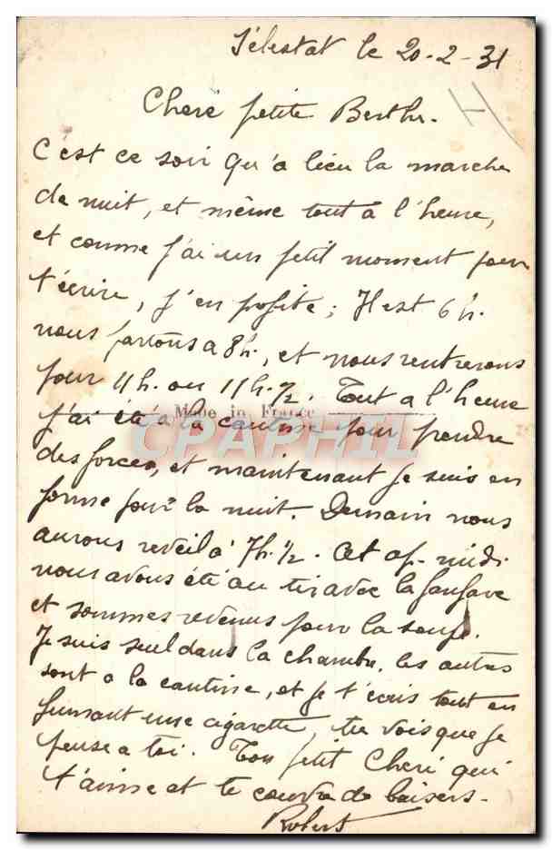 CPA Femme Nu erotique Soldat Militaria — Rückseite