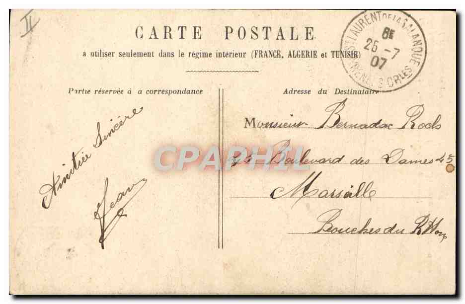 Amour dans la forêt — scène romantique — éditeur non identifié, n° de série non visible — Rückseite