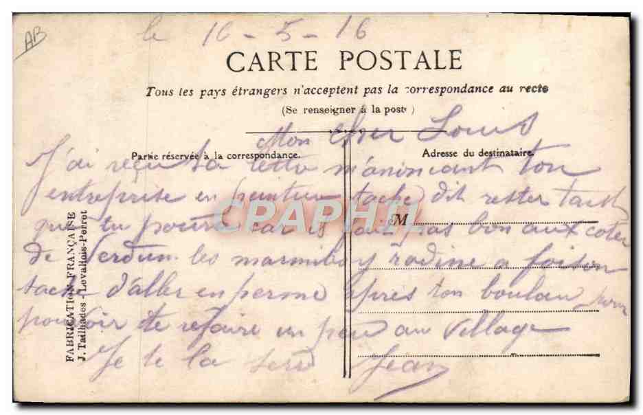 La Rose — M. Boulanger 120 — Éditeur IDEA — Rückseite