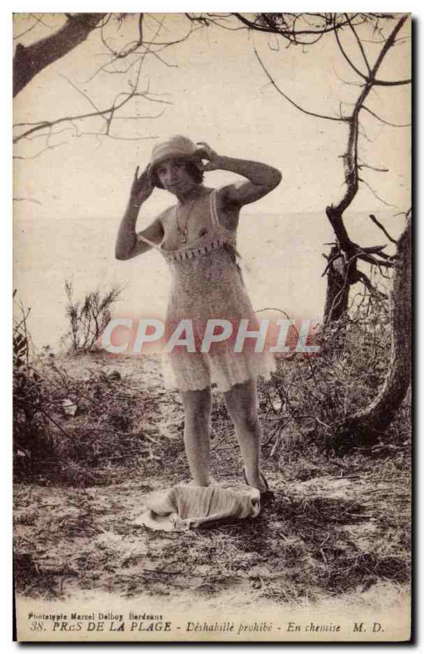 Cerca de la playa — Desvestido prohibido — Pintotypie Marcel Dalhoy Bordeaux, n°38
