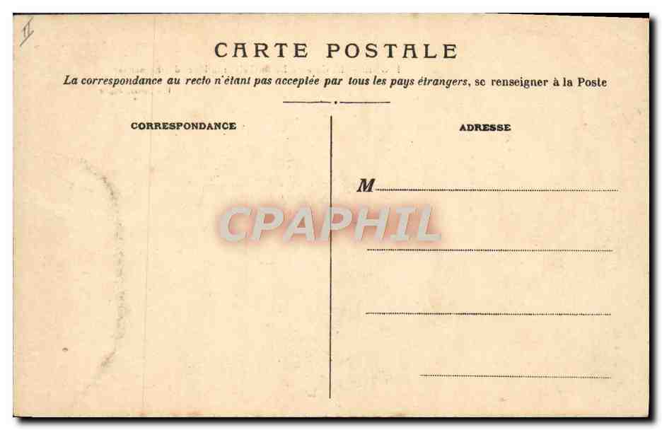 CPA Militaria Caserne Digne La caserne Desmichels et la place des Epinettes — Rückseite