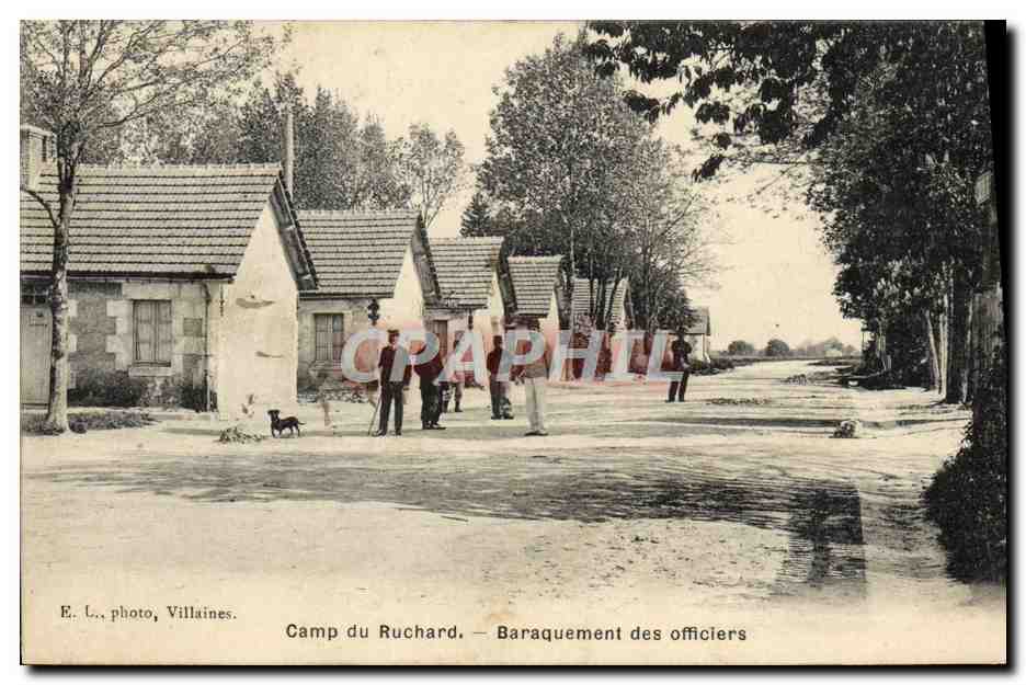 CPA Militaria Caserne Camp du Ruchard Baraquement des officiers