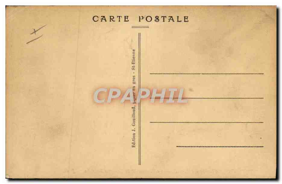CPA Militaria Caserne St Etienne Le portail de la caserne Rulliere  — Rückseite