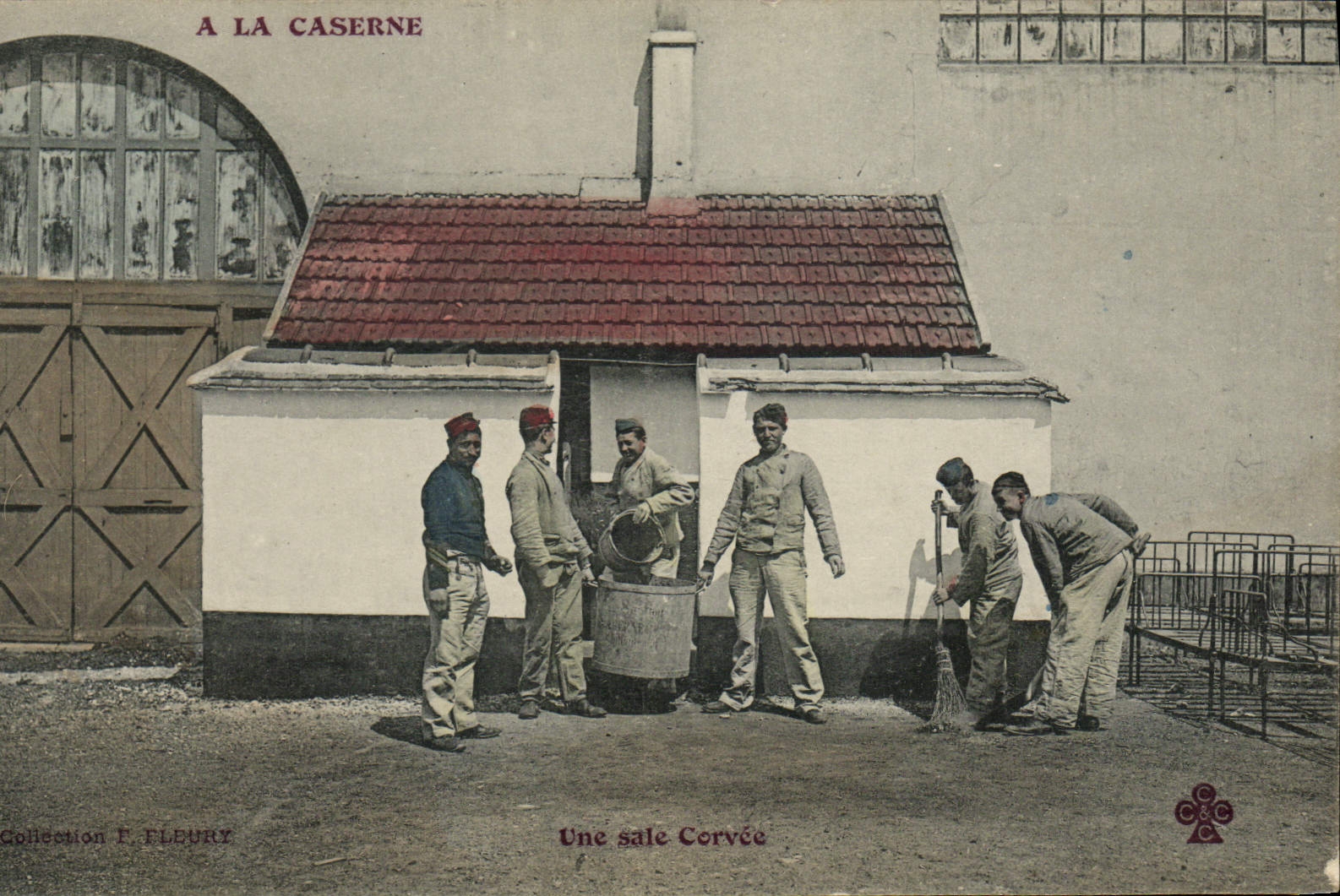 A LA CASERNE — Une sale Corvée — Collection F. FLEURY