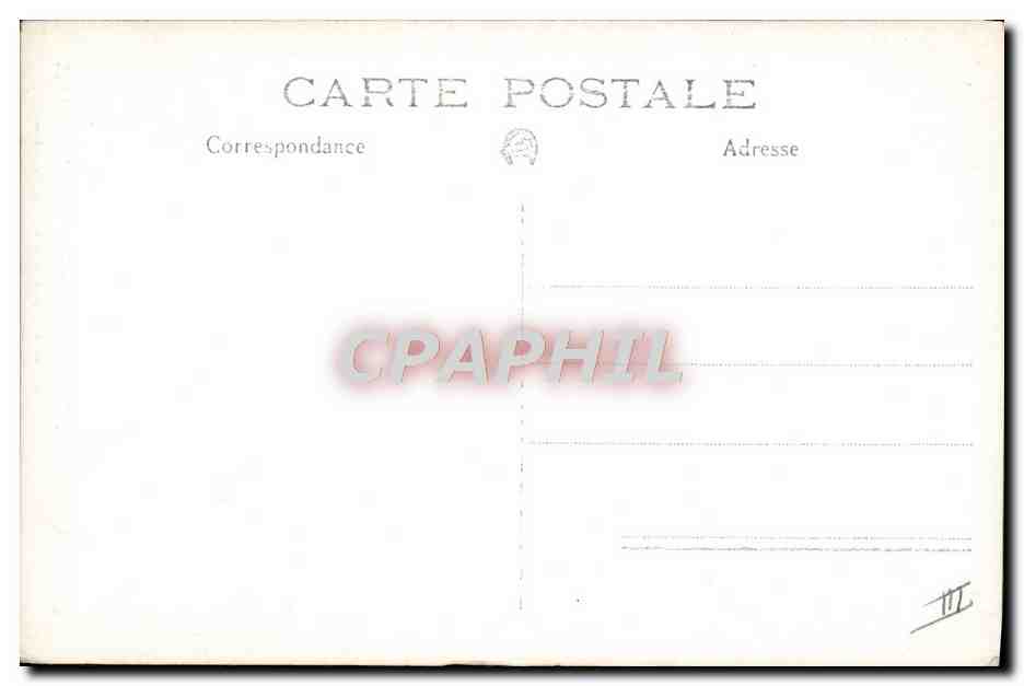 CPA Bateau de guerre Sillage de contre torpilleur — Verso