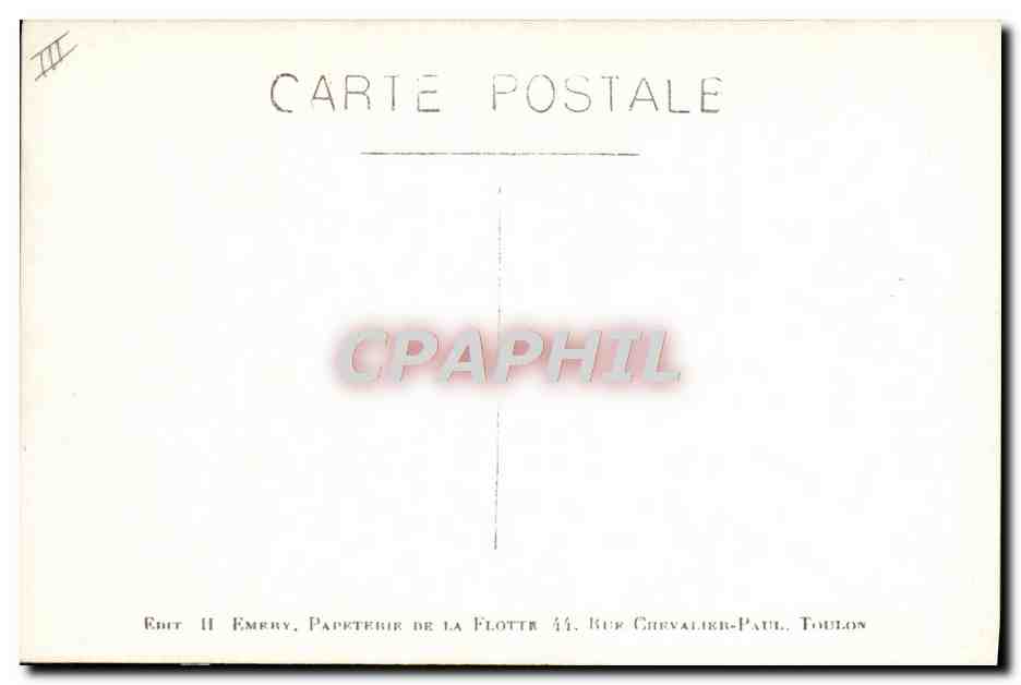 CPA Bateau de guerre  — Verso
