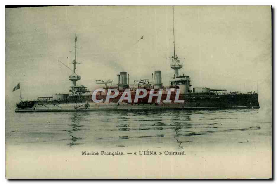 Marine Française — « L'ÉNA » Cuirassé — CPAPHIL
