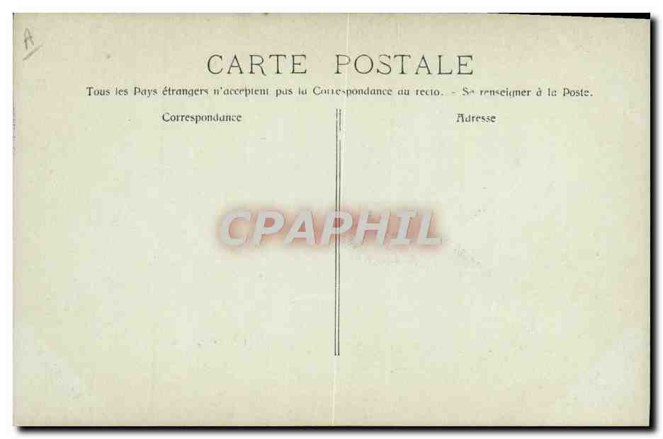 Marine Française — « L'ÉNA » Cuirassé — CPAPHIL — Verso