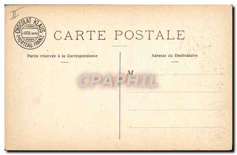 CPA Bateau de guerre Chocolat Klaus Cuirasse d'escadre a Toulon  — Verso