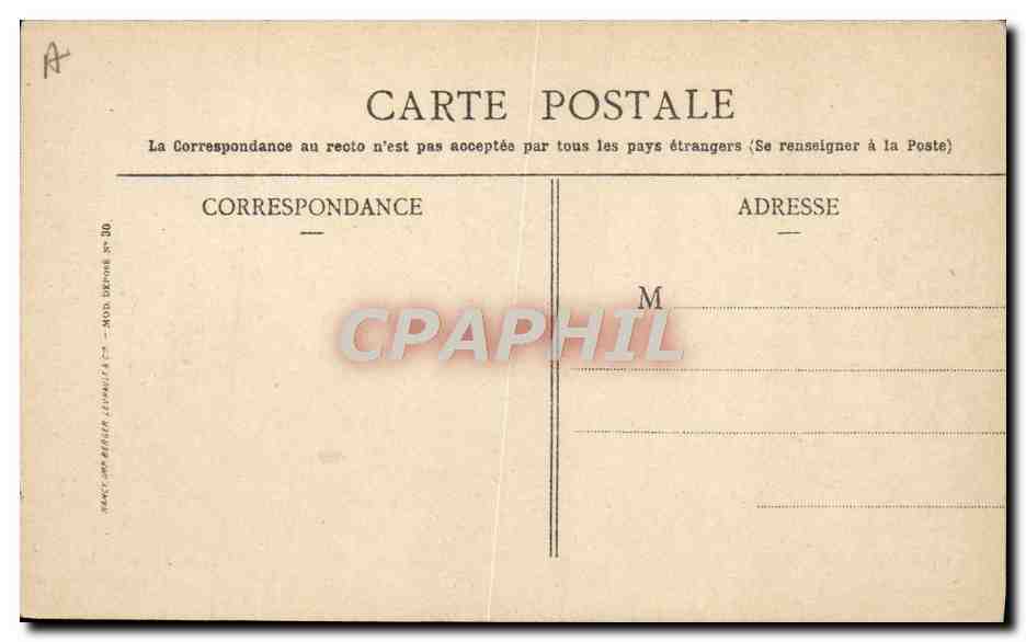 CPA Bateau de guerre Cherbourg L'Aquilon La Carnot Le Gaulois  — Verso