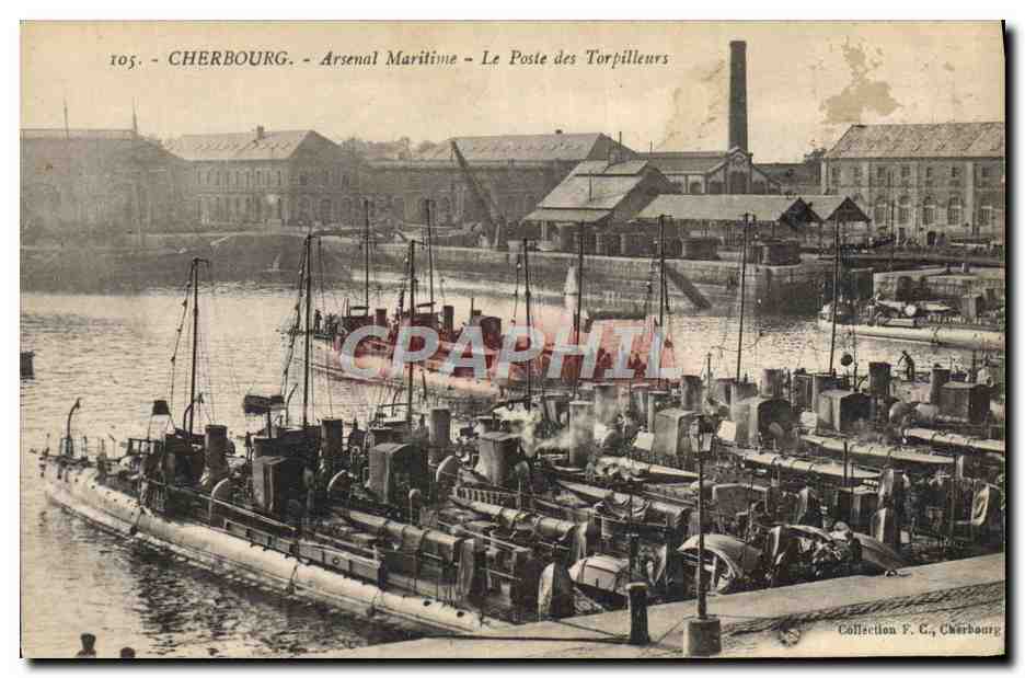 Cherbourg - Arsenal Maritime - Le Poste des Torpilleurs — Collection F. C., Cherbourg