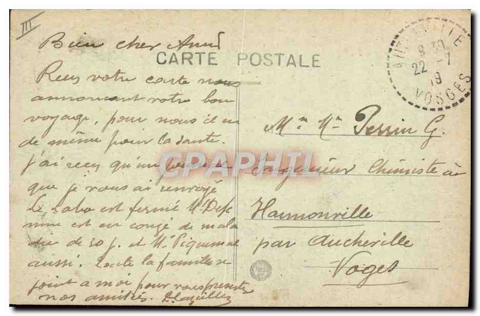 CPA Bateau de guerre Escadrille de torpilleurs  — Verso