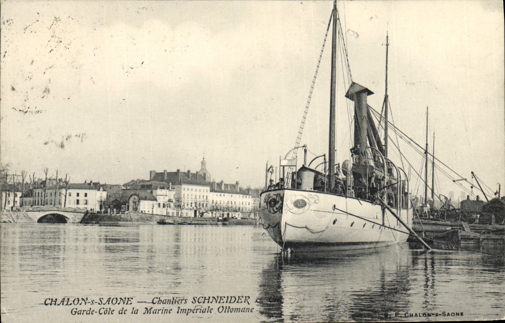 Chalon-sur-Saône — Chantiers Schneider & Cie — Garde-Côte de la Marine Impériale Ottomane