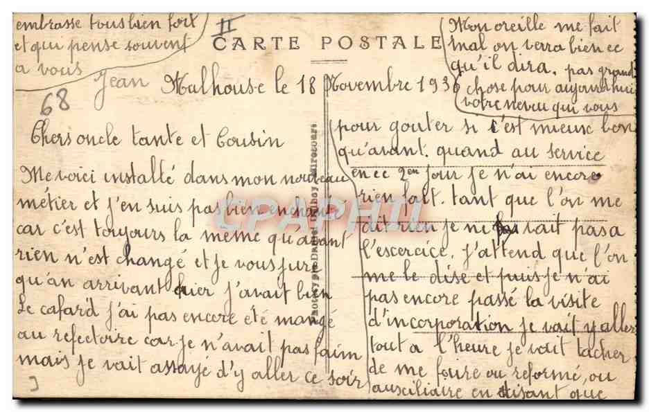 CPA Le Theatre Mulhouse — Verso