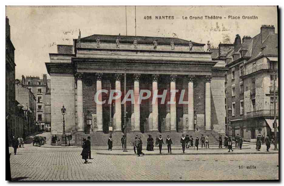 CPA Nantes Le grand Theatre Place Graslin