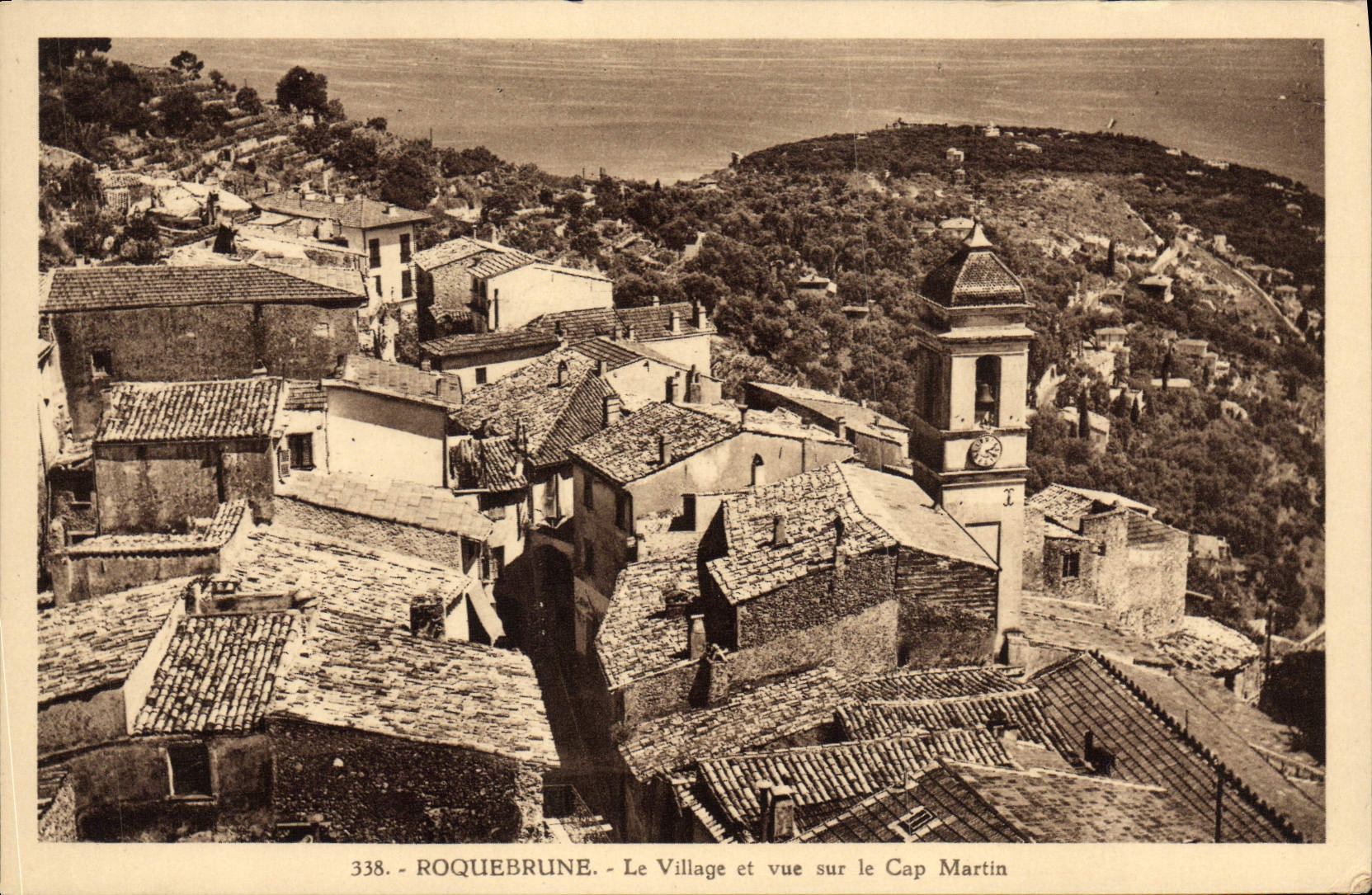 CPA Roquebrune Le Village et Sur le Cap Martin