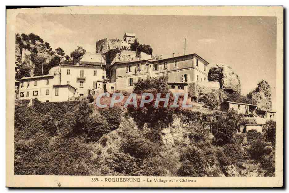 CPA Roquebrune Le Village et le Chateau