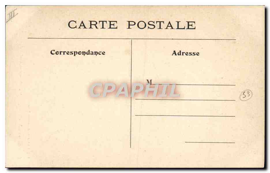 CPA Prison Paris Emplacement de l'ancien cachot du Gue Rue Baillet  — Verso