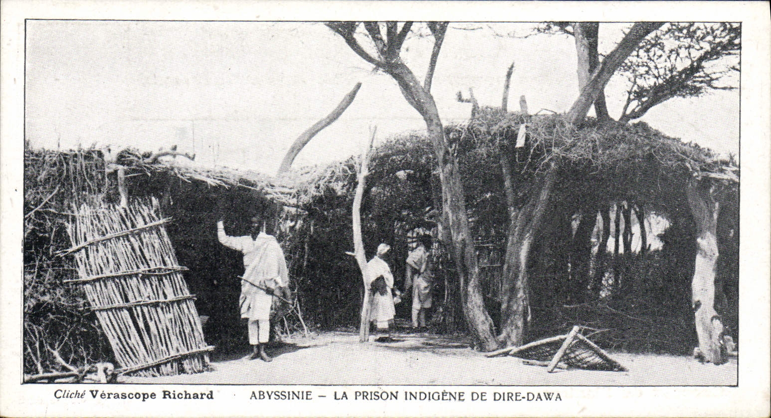 CPA Prison Abyssinie La prison indigene de Dire Dawa 